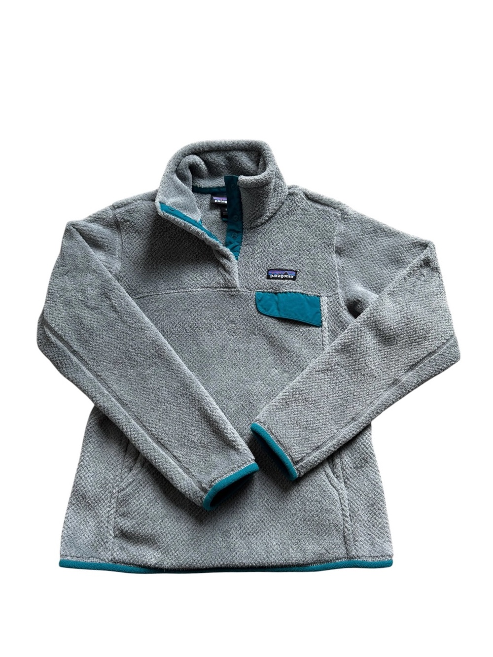 Patagonia Women’s Re Tool Snap T Pullover Fleece Small Gray Outdoor Hiking